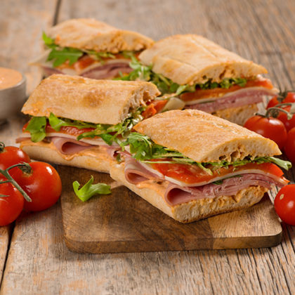 Salami & Mortadella Sandwiches with Sun-Dried Tomato Aioli