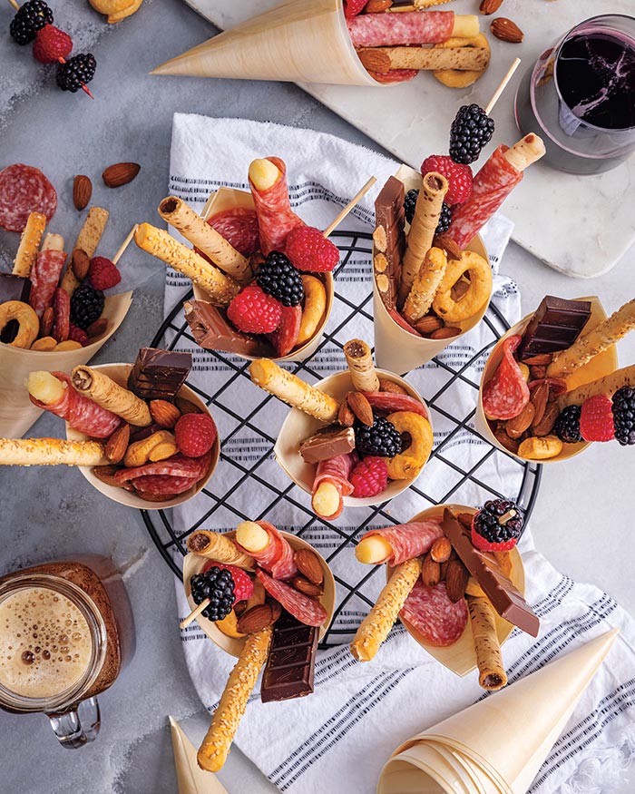 Savory Charcuterie Party Cones